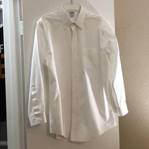 Brooks Brothers 346 White Button Down 16-2/3 Slim